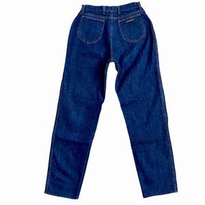 Vintage 70’s / 80’s Wrangler Western Ultra High Rise Dark Wash Mom Jeans USA